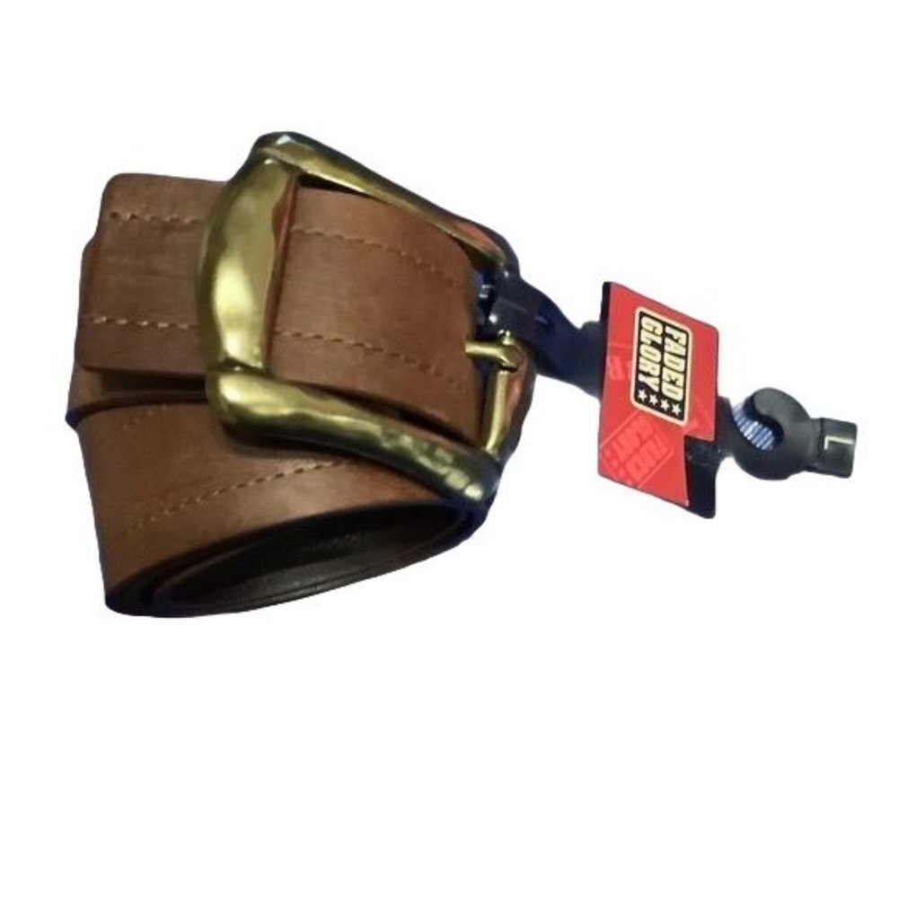 NEW Faded Glory Women Brown Faux Vegan Leather Belt Multiple Sizes